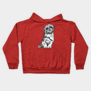 Shih Tzu Dog Kids Hoodie